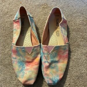 TOMS Women's Pastel Tie-Dye Flats